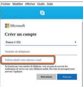 ORDISSIMO portableJULIA2 - Créer un compte Skype - 5