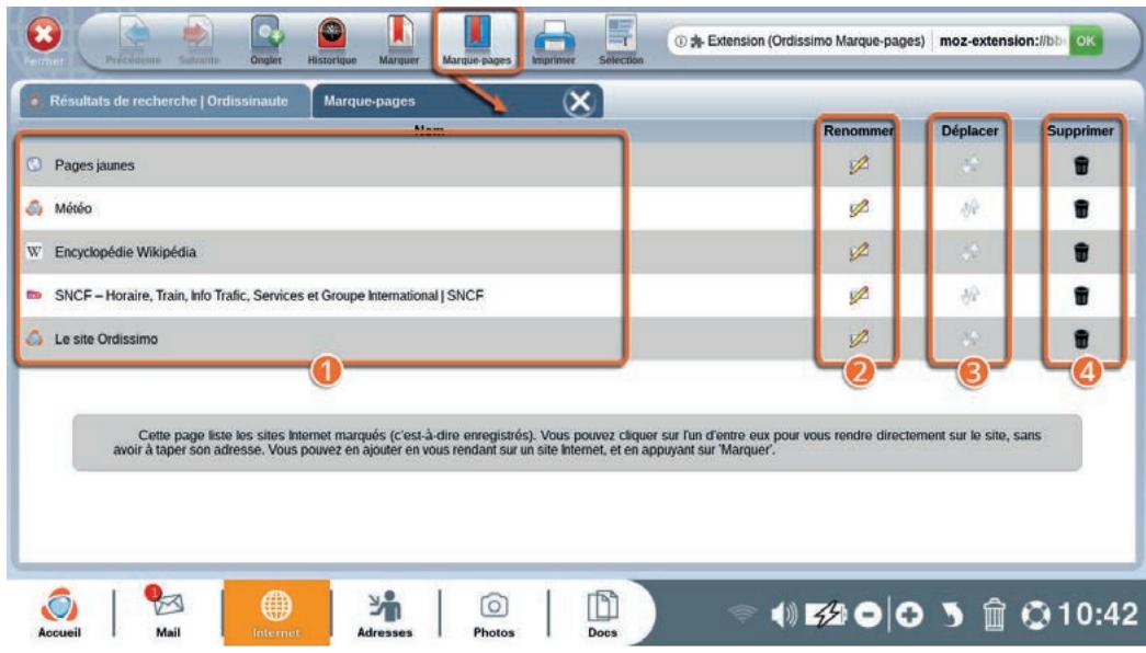 ORDISSIMO portableJULIA2 - Marques-pages et historique - 2