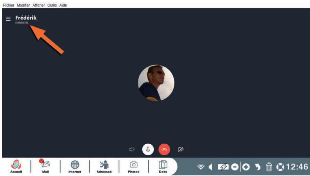 ORDISSIMO portableJULIA2 - Appeler un contact - 2