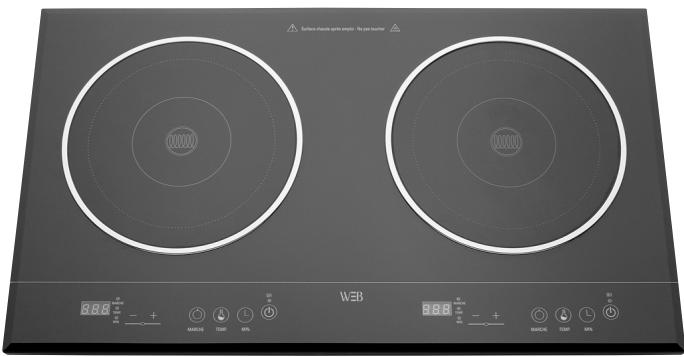 WHITE & BROWN PC 482 INDUCTION 2F - Plaque de cuisson à induction posable Induction cooker - 2