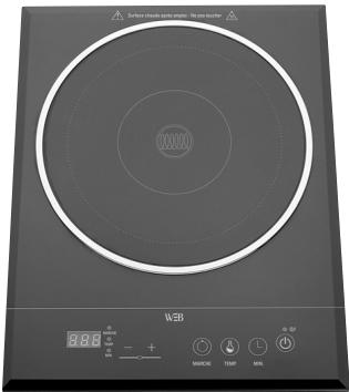 WHITE & BROWN PC 482 INDUCTION 2F - Plaque de cuisson à induction posable Induction cooker - 1