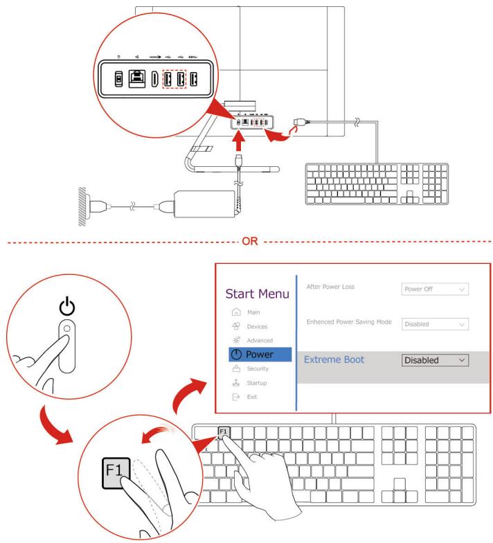 LENOVO AIO35-27IMBO5 - Désactiver le démarrage facile - 1