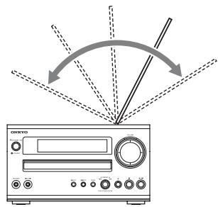 ONKYO CS 725 T - Ajustement et installation de l'antenne FM - 1