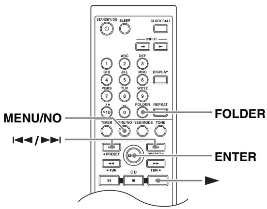 ONKYO CS 725 T - Sélection des fichiers MP3 en mode Navigation - 1