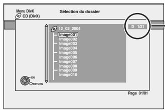 PANASONIC DMR-XW350 - Utilisation de l'écran arborescent pour trouver un dossier - 1