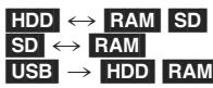 PANASONIC DMR-XW350 - Copie en utilisant la liste de copie - 1