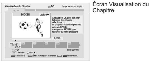 PANASONIC DMR-XW350 - Appuyez sur [, ] pour sélectionner le chapitre. - 1