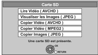 PANASONIC DMR-XW350 - Introduisez le disque ou la carte SD - 2