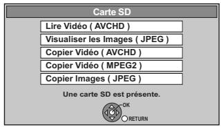 PANASONIC DMR-XW350 - HDD Appuyez sur [FUNCTION MENU]. - 2