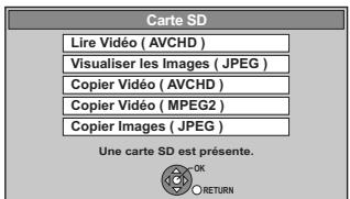 PANASONIC DMR-XW350 - Insérez un disque ou une carte. - 1