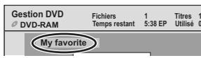 PANASONIC DMR-XW350 - Attribution d'un nom à un disque - 1