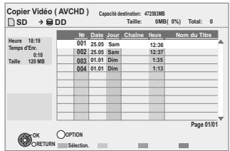 PANASONIC DMR-XW350 - L'écran de confirmation apparait et appuyez sur [OK]. - 1