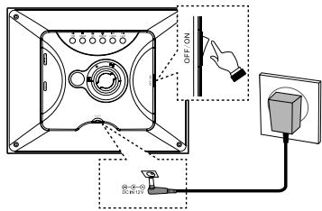 PROLINE PL-DPF805B - Branchement sur le secteur - 1