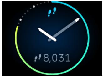 FITBIT Blaze Plum Small - Visualisation de la progression par rapport à l'objectif - 1