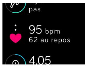 FITBIT Blaze Plum Small - Zones de fréquence cardiaque par défaut - 2
