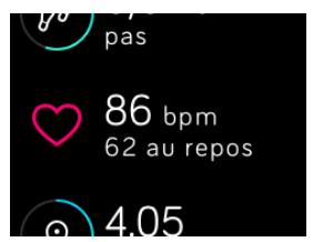 FITBIT Blaze Plum Small - Zones de fréquence cardiaque par défaut - 1