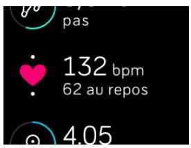 FITBIT Blaze Plum Small - Zones de fréquence cardiaque par défaut - 3
