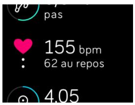 FITBIT Blaze Plum Small - Zones de fréquence cardiaque par défaut - 4