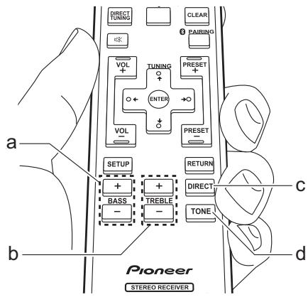 PIONEER SX-10AE - Ajustement de la qualité du son - 1