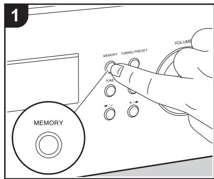 PIONEER SX-10AE - Mémorisation d'une station - 1