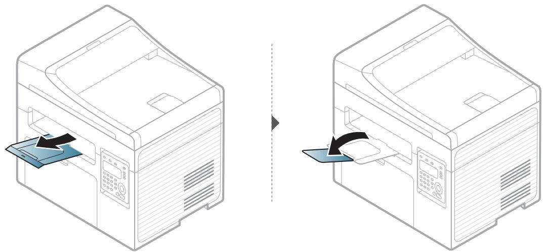 SAMSUNG SCX-3405W - Utilisation du support de sortie papier - 2