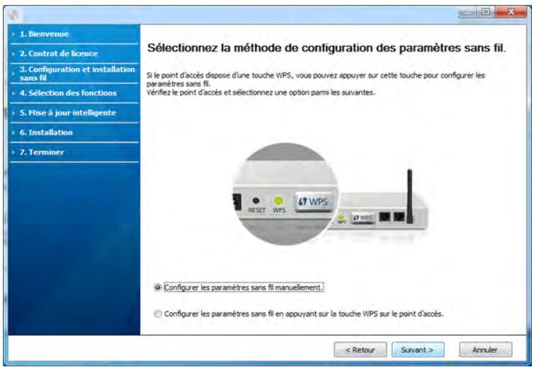 SAMSUNG SCX-3405W - Configuration du réseau sans fil - 1