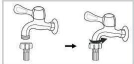 THOMSON TW149 - La machine doit être connectée à une alimentation en eau froide. - 2
