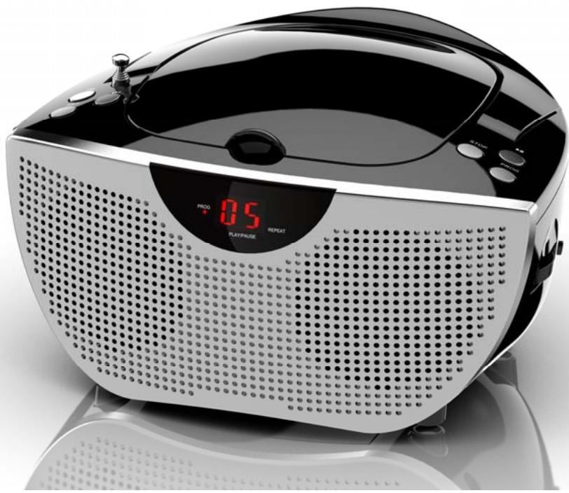 BIGBEN CD55RcObIc - LECTEUR DE CD RADIO PORTABLE - 1