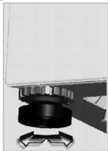 VEDETTE VLF100 - REGLAGE DES PIEDS - 2