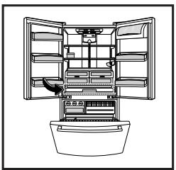 LG-GOLDSTAR GRF2286JUKA - Positionnement du Contrôleur de température - 3