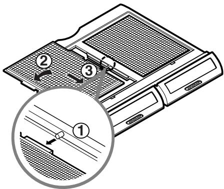 LG-GOLDSTAR GRF2286JUKA - Pour replacer la grille sur la surface interieure: - 1