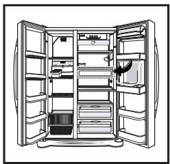 LG-GOLDSTAR GRF2286JUKA - Positionnement du Contrôleur de température - 4