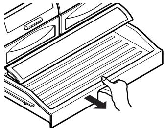 LG-GOLDSTAR GRF2286JUKA - Pour enlever le Glide N Serve (Glissez et servez): - 1