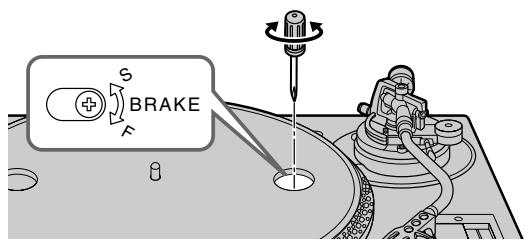 TECHNICS SL1200MK5 - Réglage de la vitesse de freinage de la platine - 1