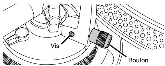 TECHNICS SL1200MK5 - Lorsque le bouton de commande du contrepoids horizontal est usé - 1