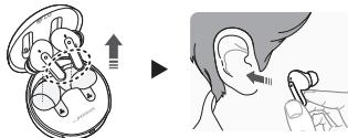 LG TONE-FPS - Wearing Earbuds - 2