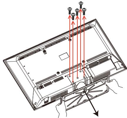 BRANDT B2917HD - Démontage du socle - 2