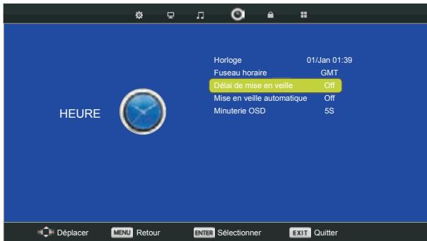 BRANDT B2917HD - Le menu SON comporte les options suivantes: - 5