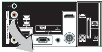 BRANDT B2917HD - Connexion d'un périphérique A/V avec connecteur YPbPr - 20