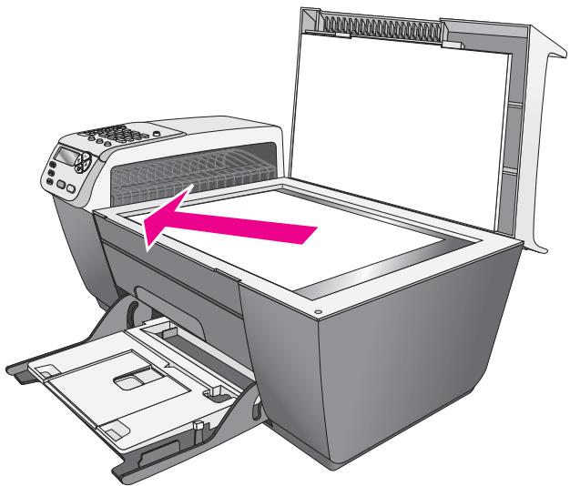 HP OJ 5510 - charge ment d'un original sur la vitre - 1