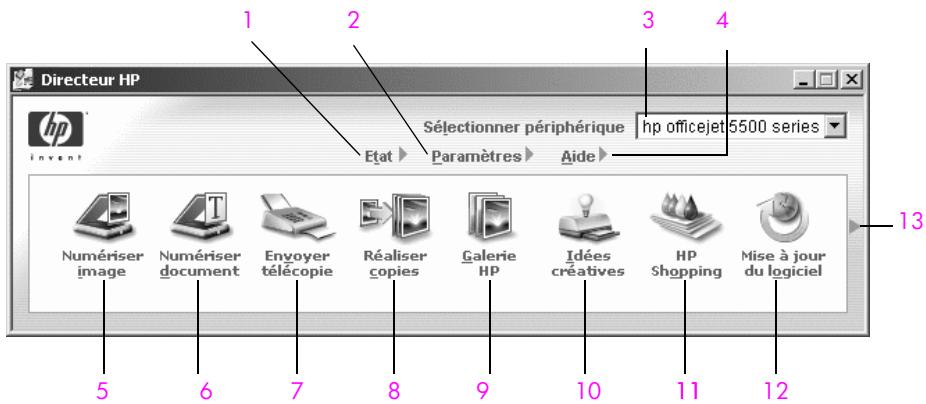 HP OJ 5510 - ouverture de directeur hp par les utilisateurs Windows - 1