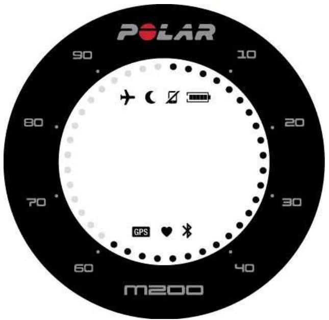POLAR m200 - BOUTONS, ICONES À L'ÉCRAN ET STRUCTURE DU MENU BOUTONS - 1