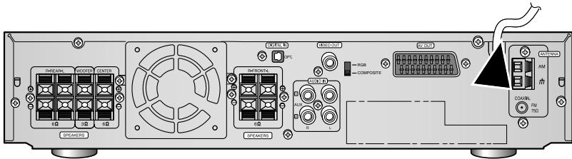SAMSUNG HT-DM150 - Branchement de la mini chaîne à la prise secteur - 1