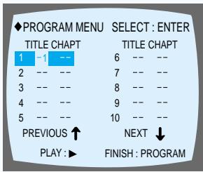 SAMSUNG HT-DM150 - Pour programmer les pistes dans un ordre particulier - 5