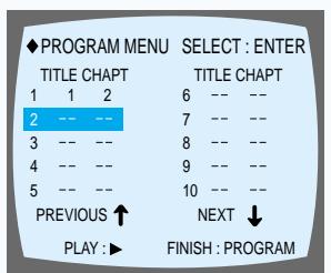SAMSUNG HT-DM150 - Pour lire les pistes dans un ordre programmé - 2
