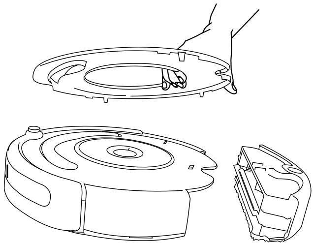 IROBOT ROOMBA PET 563 - Retrait du plateau - 3