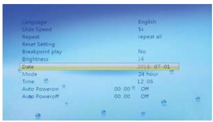 DARRY PROLINECadre photonumériquePL-DPF720 - RéGLAGE DE LA DATE ET DE L'HEURE - 2