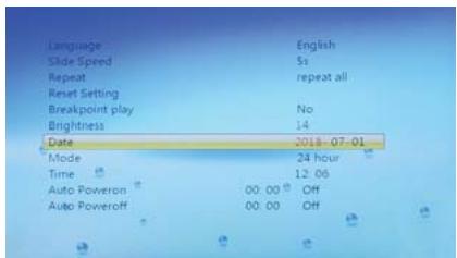 DARRY PROLINECadre photonumériquePL-DPF720 - AJUSTE DE LA FECHA Y LA HORA - 2