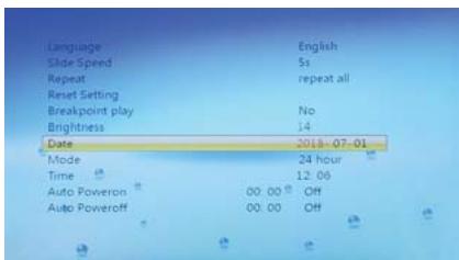 DARRY PROLINECadre photonumériquePL-DPF720 - ACERTAR A DATA E AS HORAS - 2
