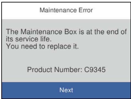 EPSON WF-7835 - Remplacement du boîtier de maintenance - 1